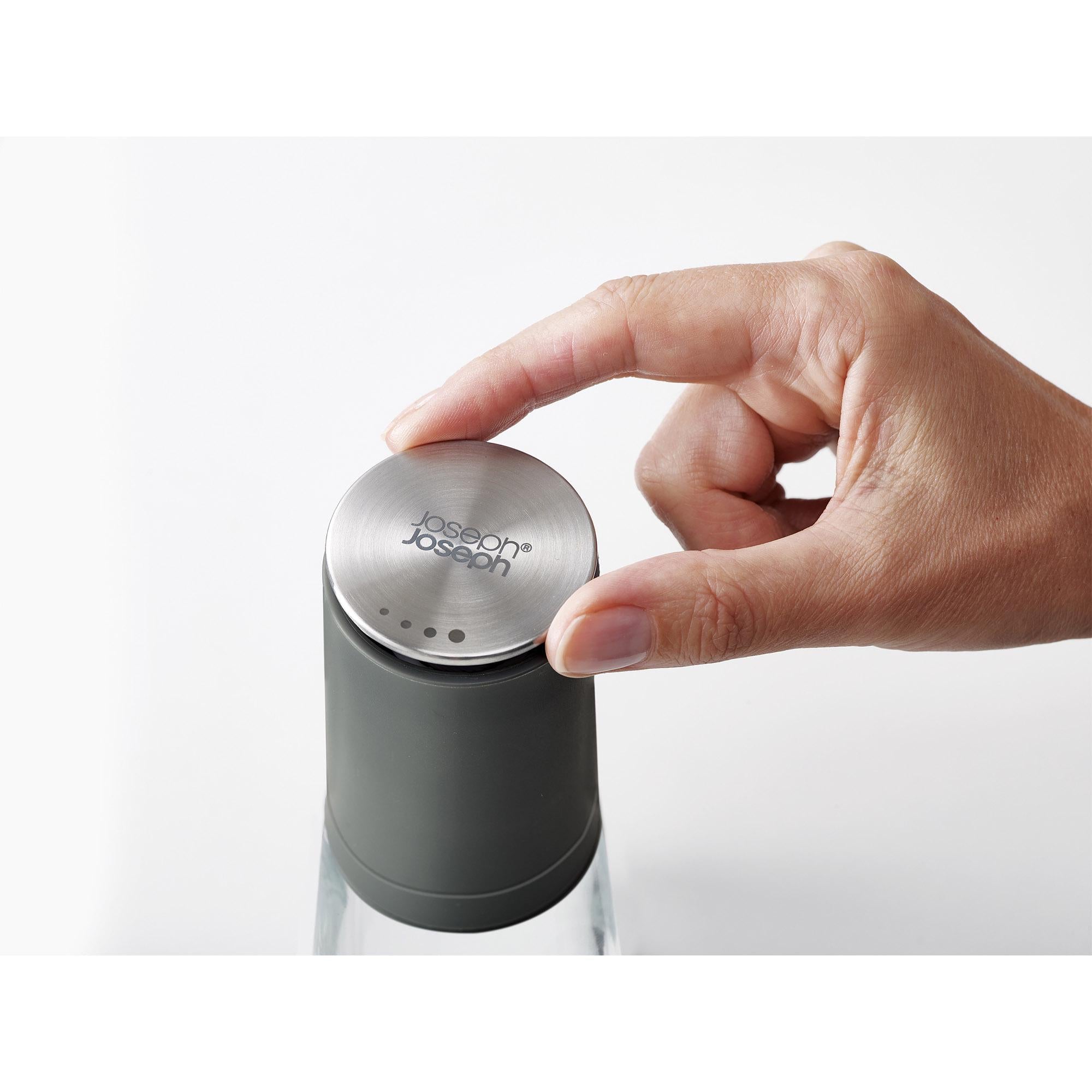 Joseph Joseph Duo No-spill mill stainless-steel top for adjusting grind size