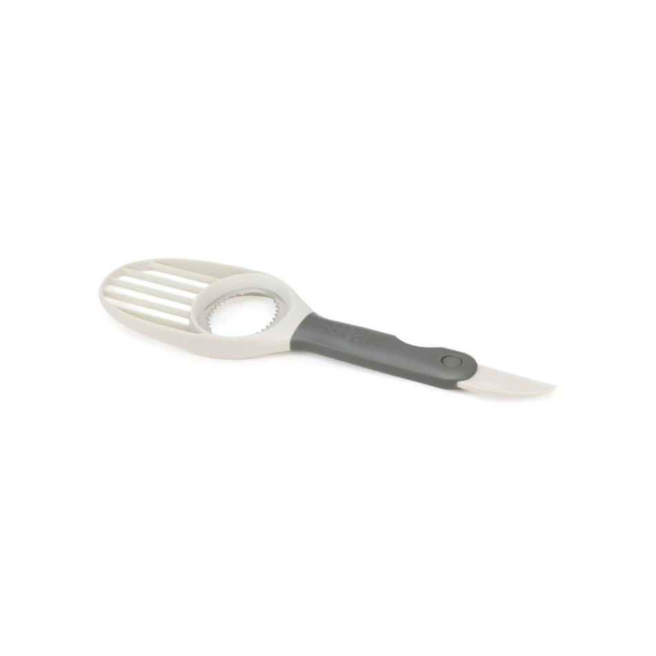 Joseph Joseph Duo 3-in-1 Avocado Tool Stone with fold-out knife open