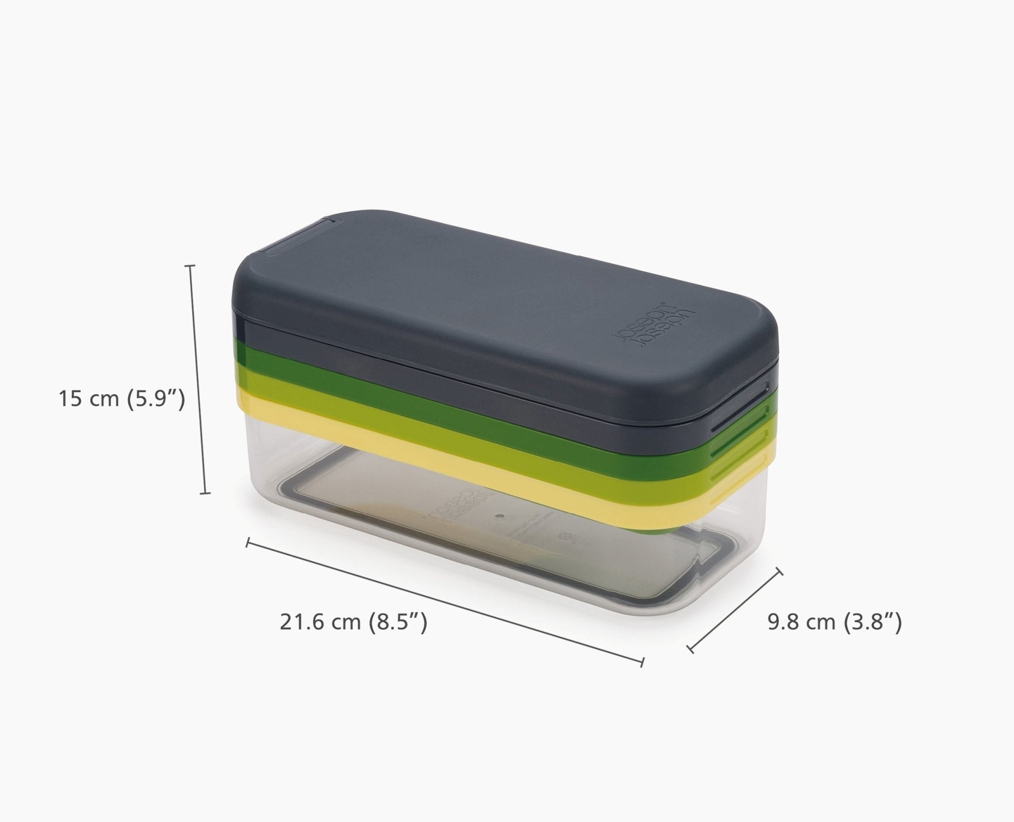 Joseph Joseph Multi-Prep Compact 4-Piece Preparation Set Multicolour 20222 — nested space-saving storage view