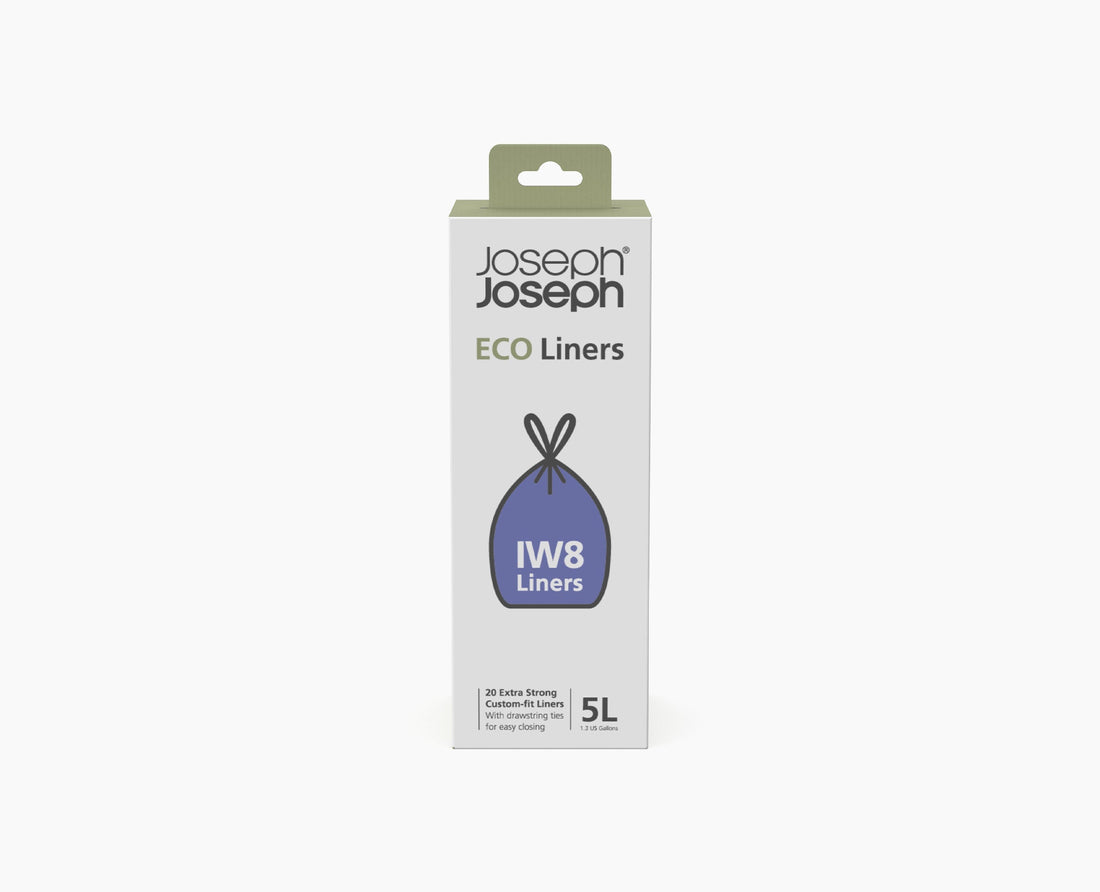 Joseph Joseph IW8 5L Eco Bin Liners 80 Pieces Grey 30148 — IW8 retail pack alternate view