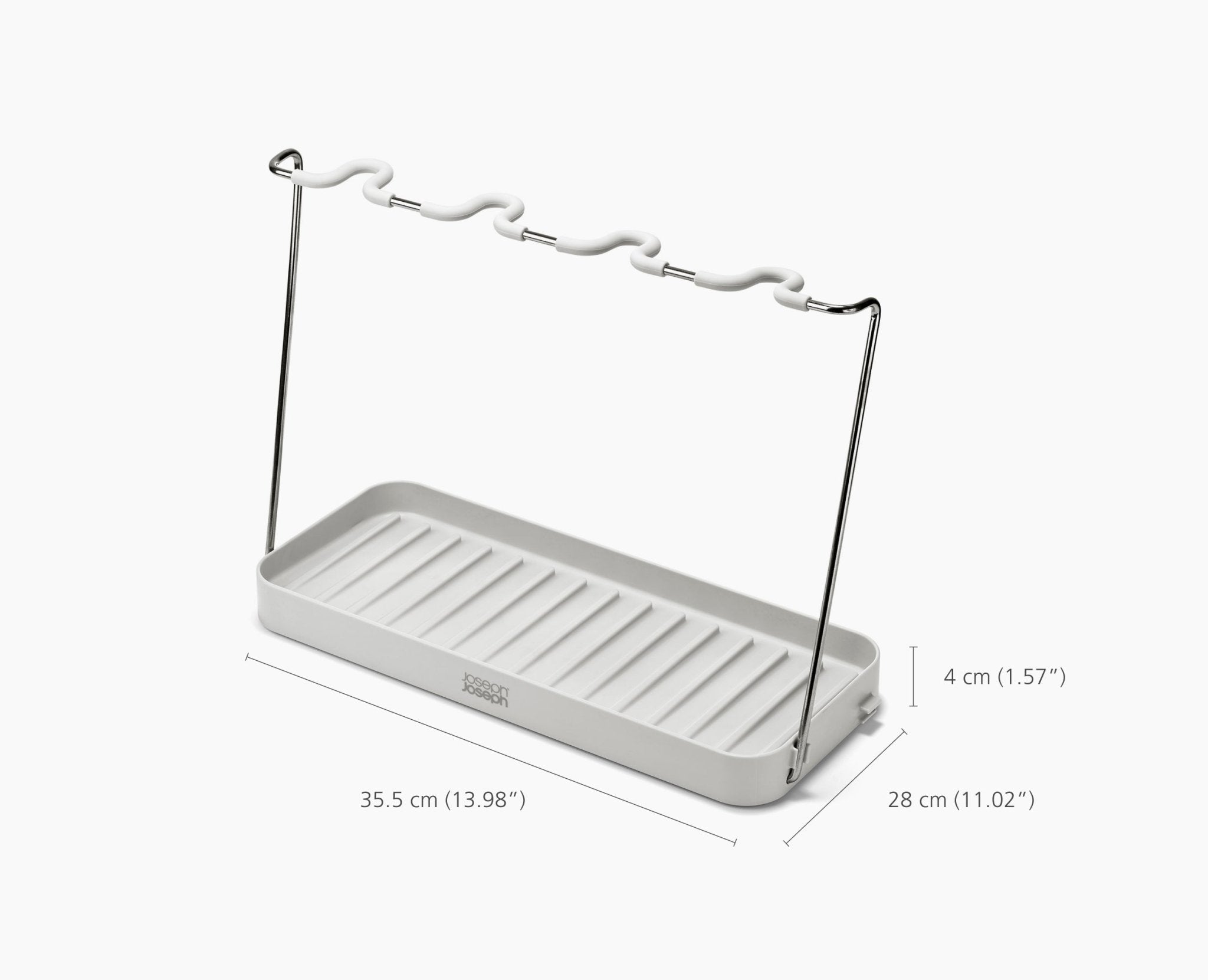 Joseph Joseph DrySmart Folding Wine Glass Drying Rack Stone 6500034 - official product image 7
