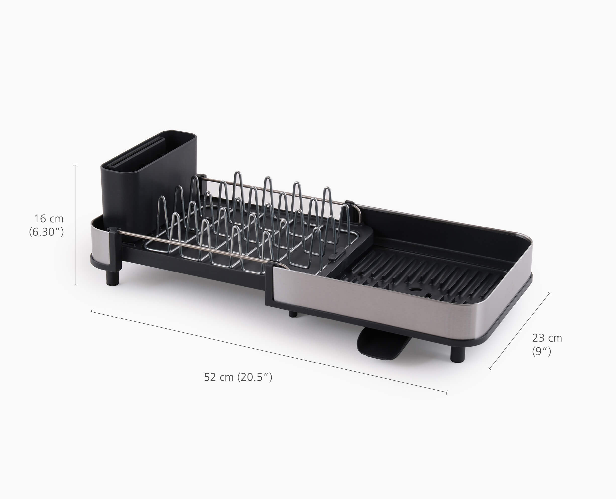 Joseph Joseph Extend Slim Steel Expandable Dish Rack Grey 6500035 - official product image 7