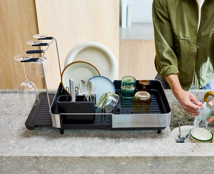 Joseph Joseph Extend Steel Plus Dish Rack Black 6500040 - official product image 2