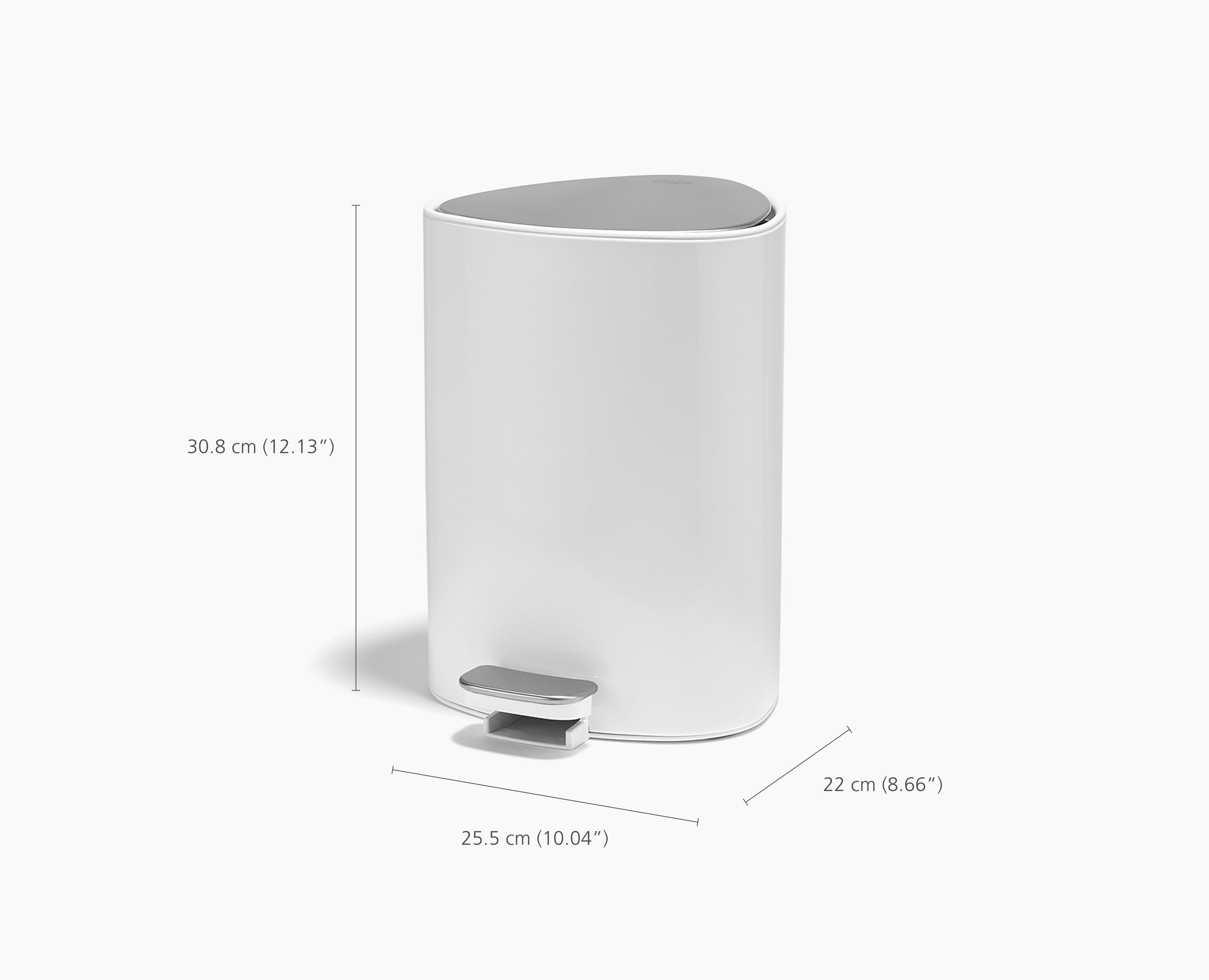 Joseph Joseph EasyStore 5L Bathroom Pedal Bin Gloss White 7000002 - official product image 7