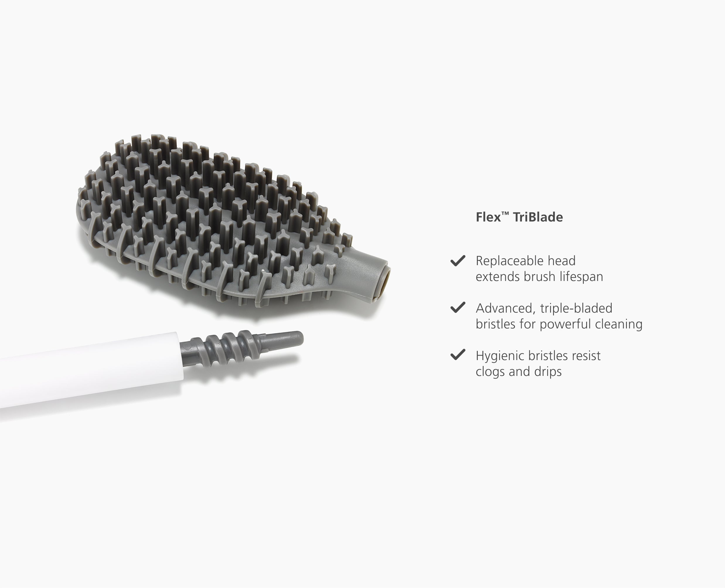 Joseph Joseph Flex TriBlade Toilet Brush White 7000015 - official product image 6