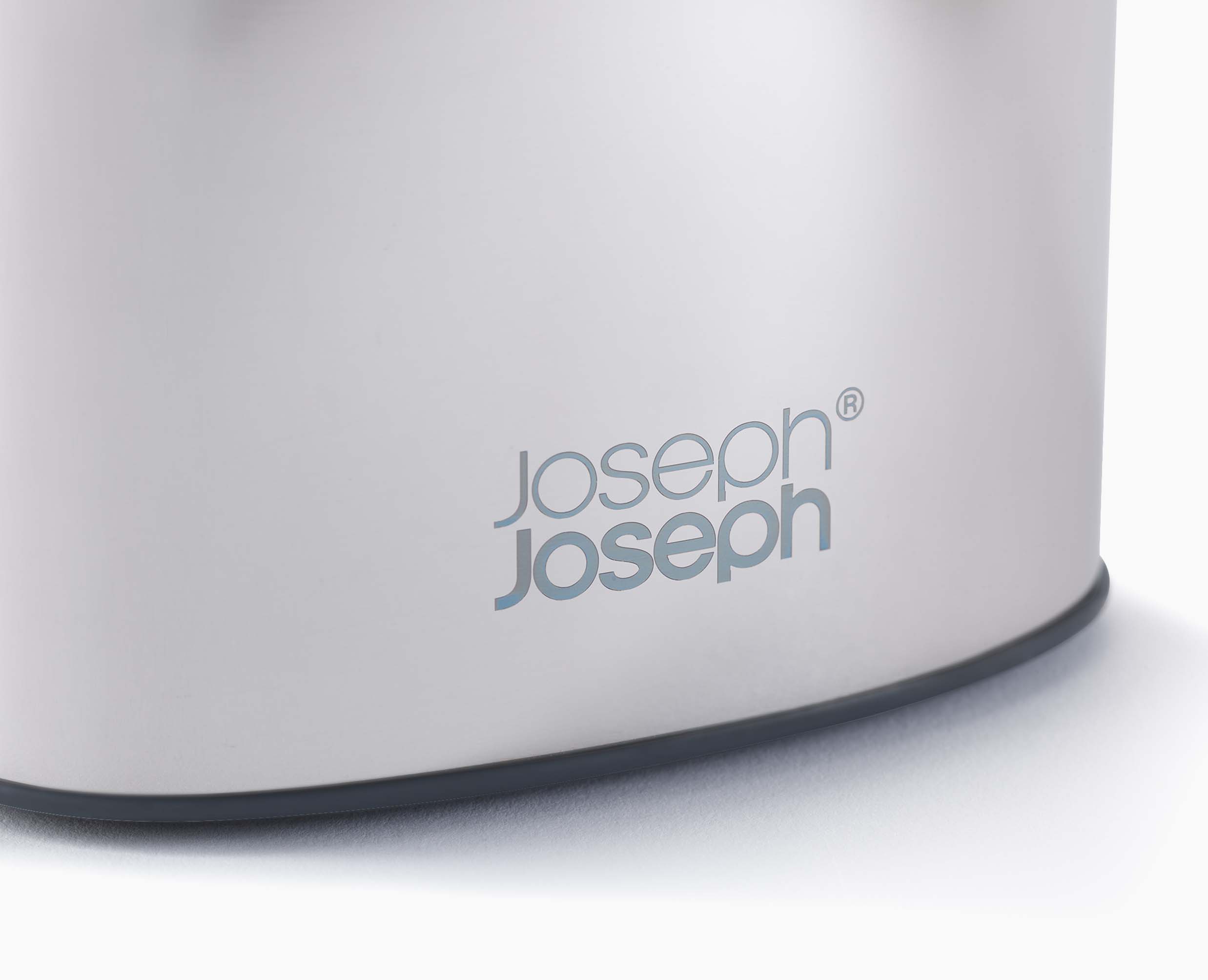 Joseph Joseph Flex 360 Luxe Advanced Toilet Brush Stainless Steel 70583 — polished holder and replaceable head detail