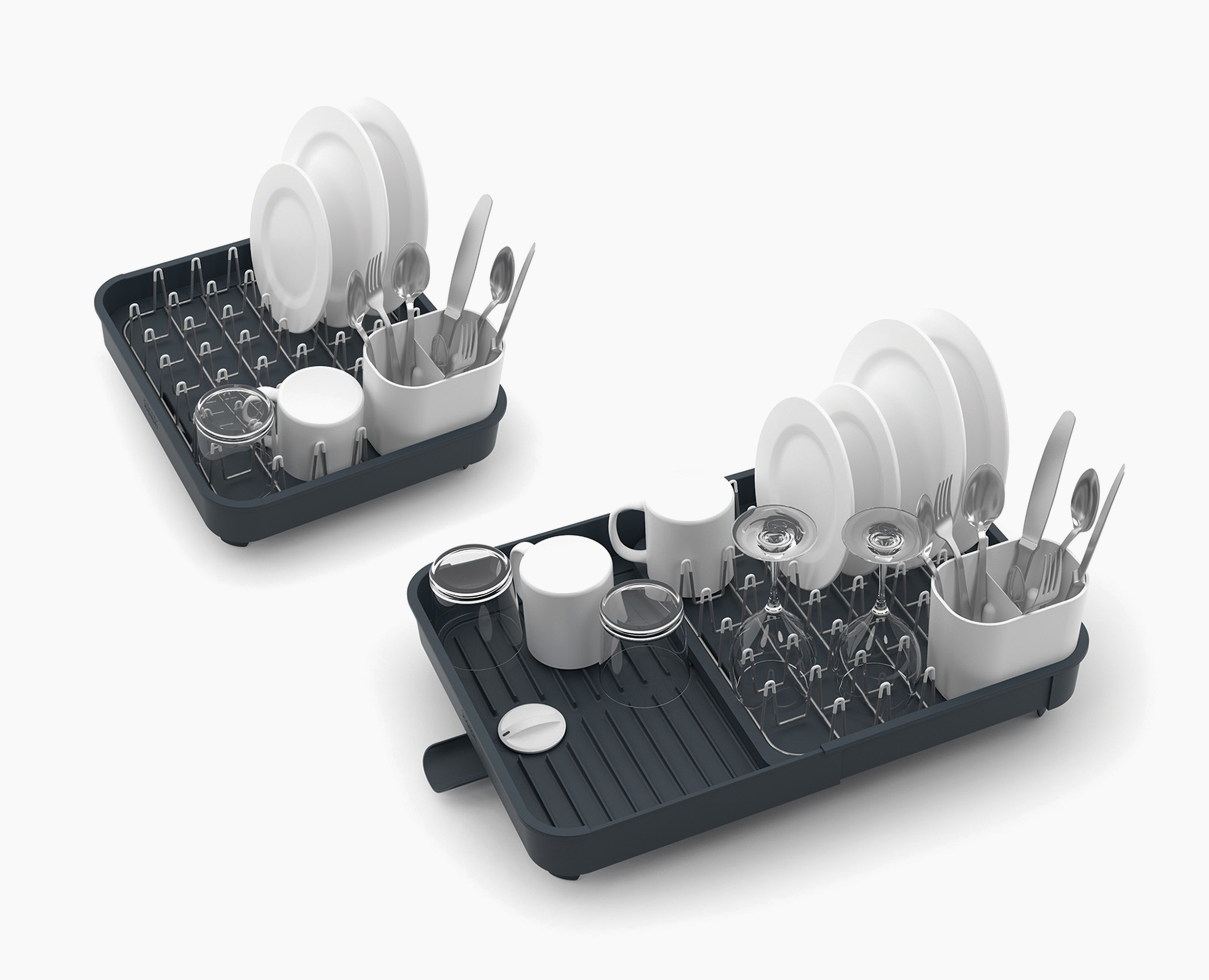 Joseph Joseph Extend grey expandable dish drainer 85040 dimensions and feature view