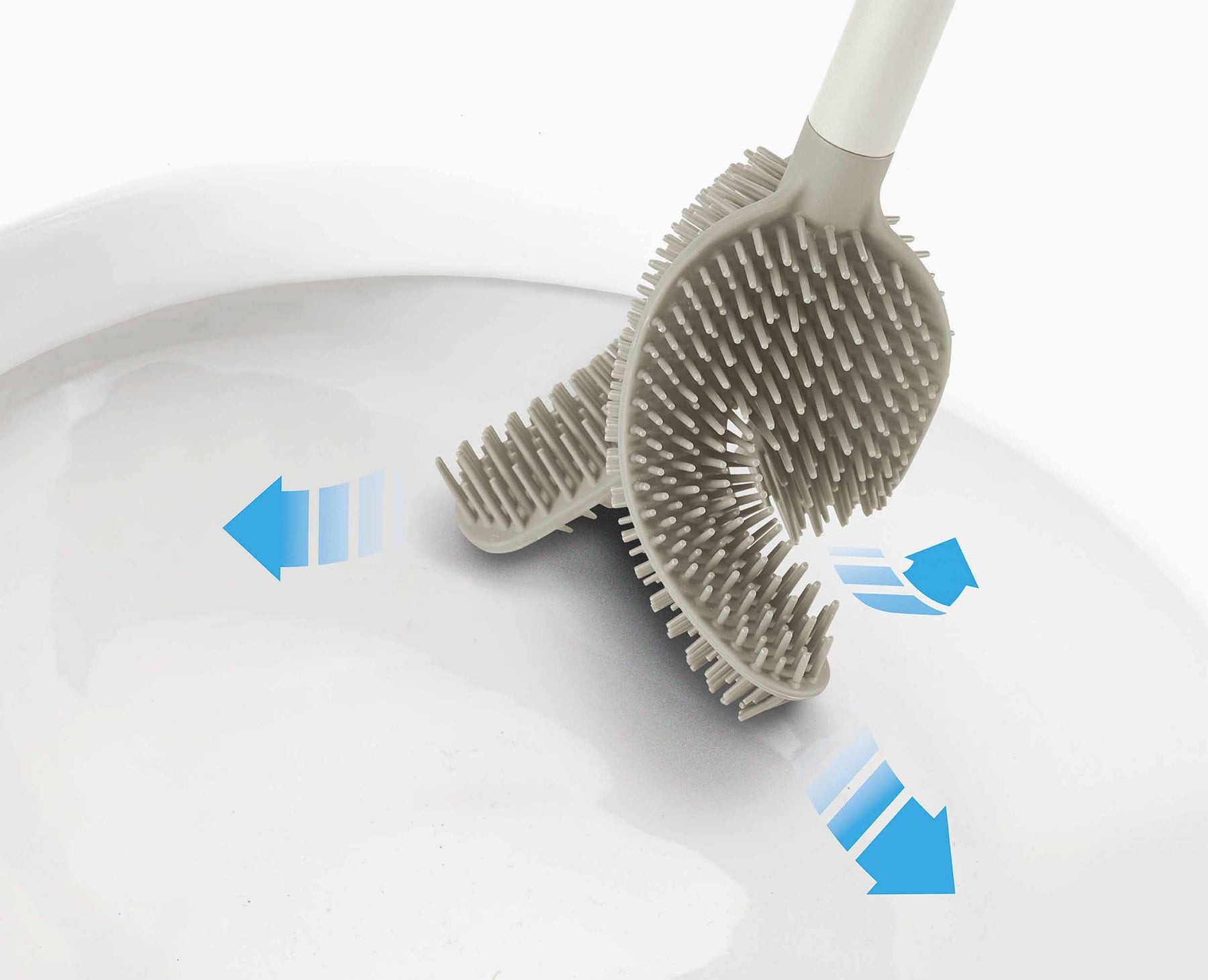 Joseph Joseph Flex 360 ecru toilet brush, official gallery image 4