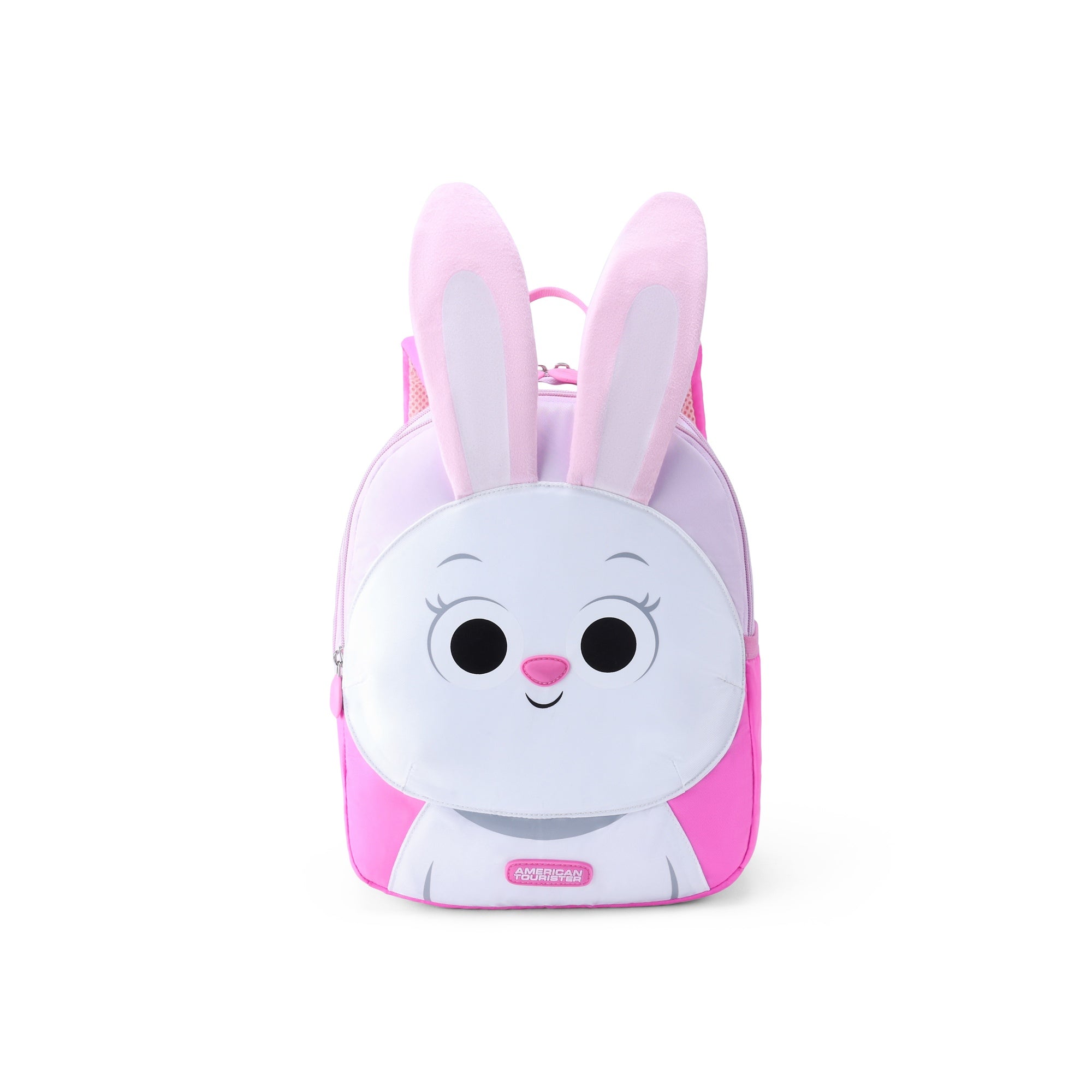 American Tourister Kiztopia Rabbit Backpack — White / Pink — front view