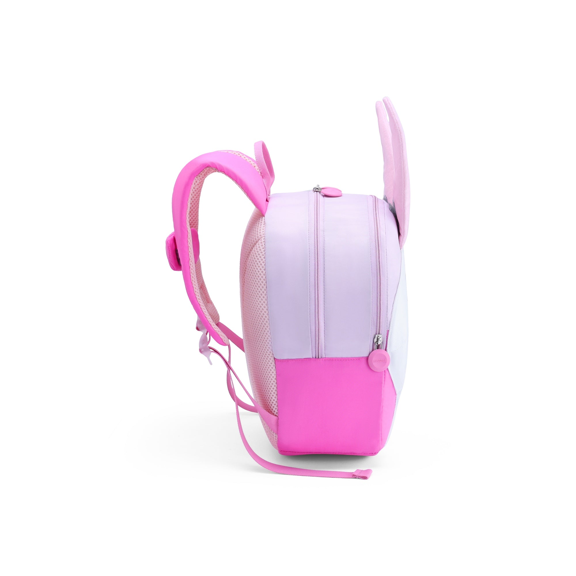 American Tourister Kiztopia Rabbit Backpack — White / Pink — side view