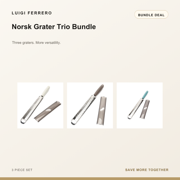 Luigi Ferrero Norsk Grater Trio bundle deal