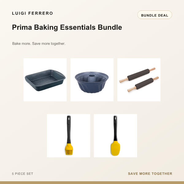 Luigi Ferrero Prima Baking Essentials bundle deal