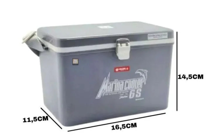 Marina Foam Hard Cooler High Performance Insulated Cool Box, 5.5 L Capacity,With Shoulder Straps ,Keeps Cool For Up to 12hrs - Red Rhino