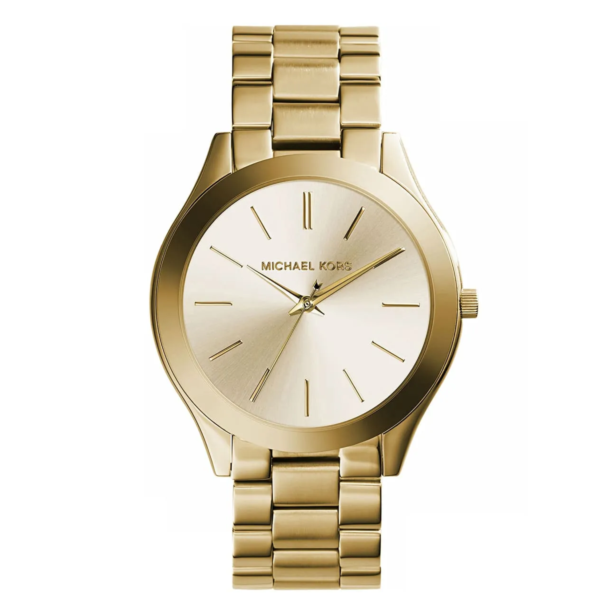 Michael Kors Slim Runway MK3179 gold-tone watch front view