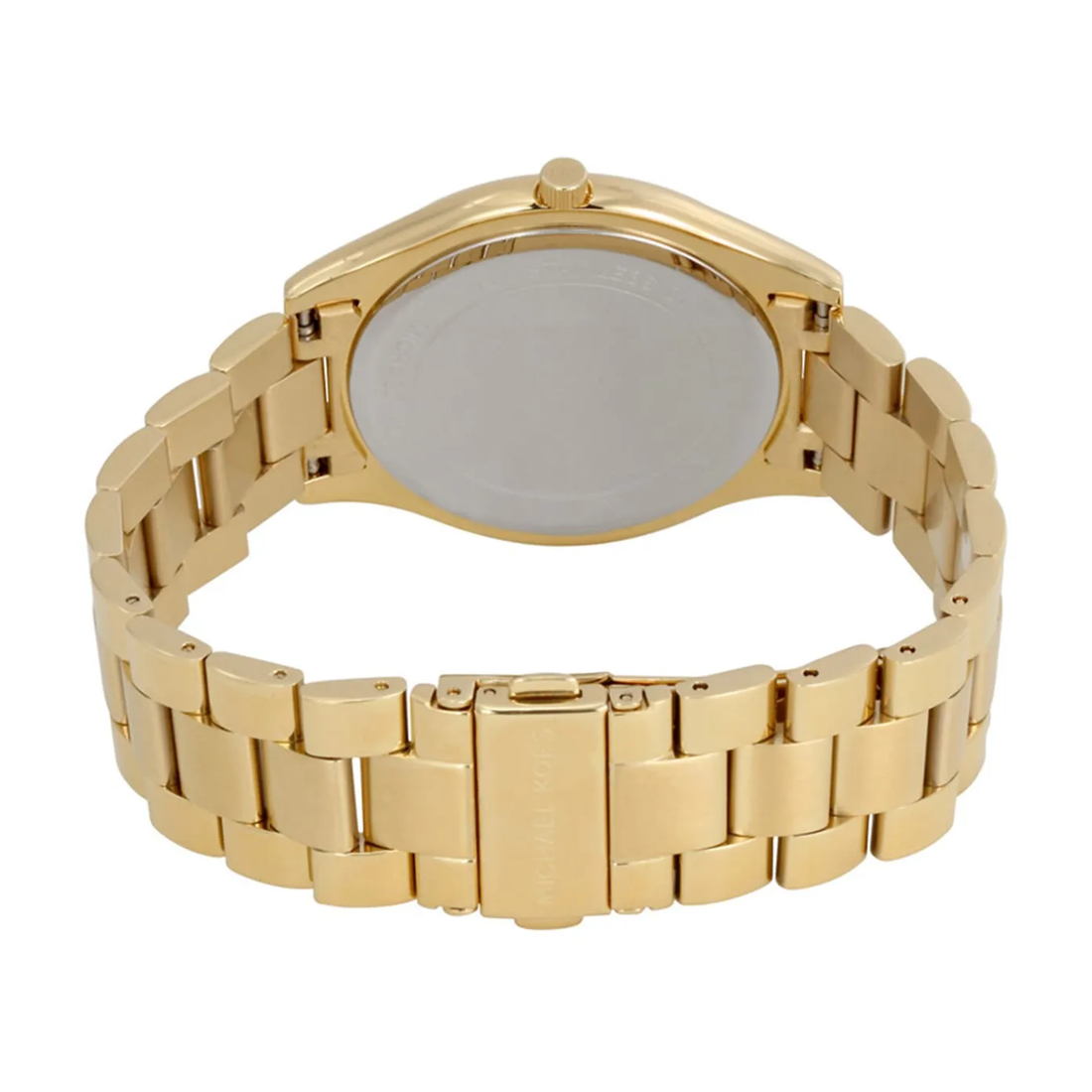 Michael Kors MK3179 gold-tone bracelet and clasp rear view