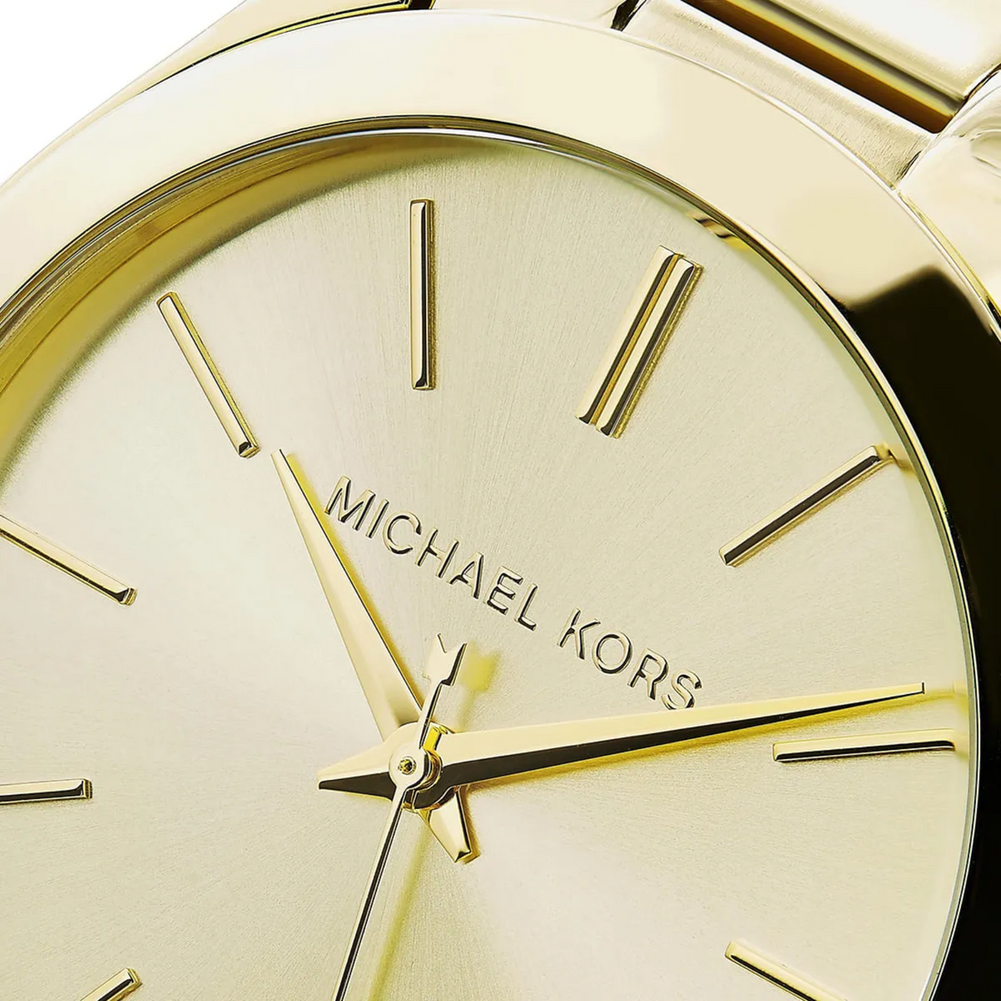 Michael Kors Slim Runway MK3179 worn with black top