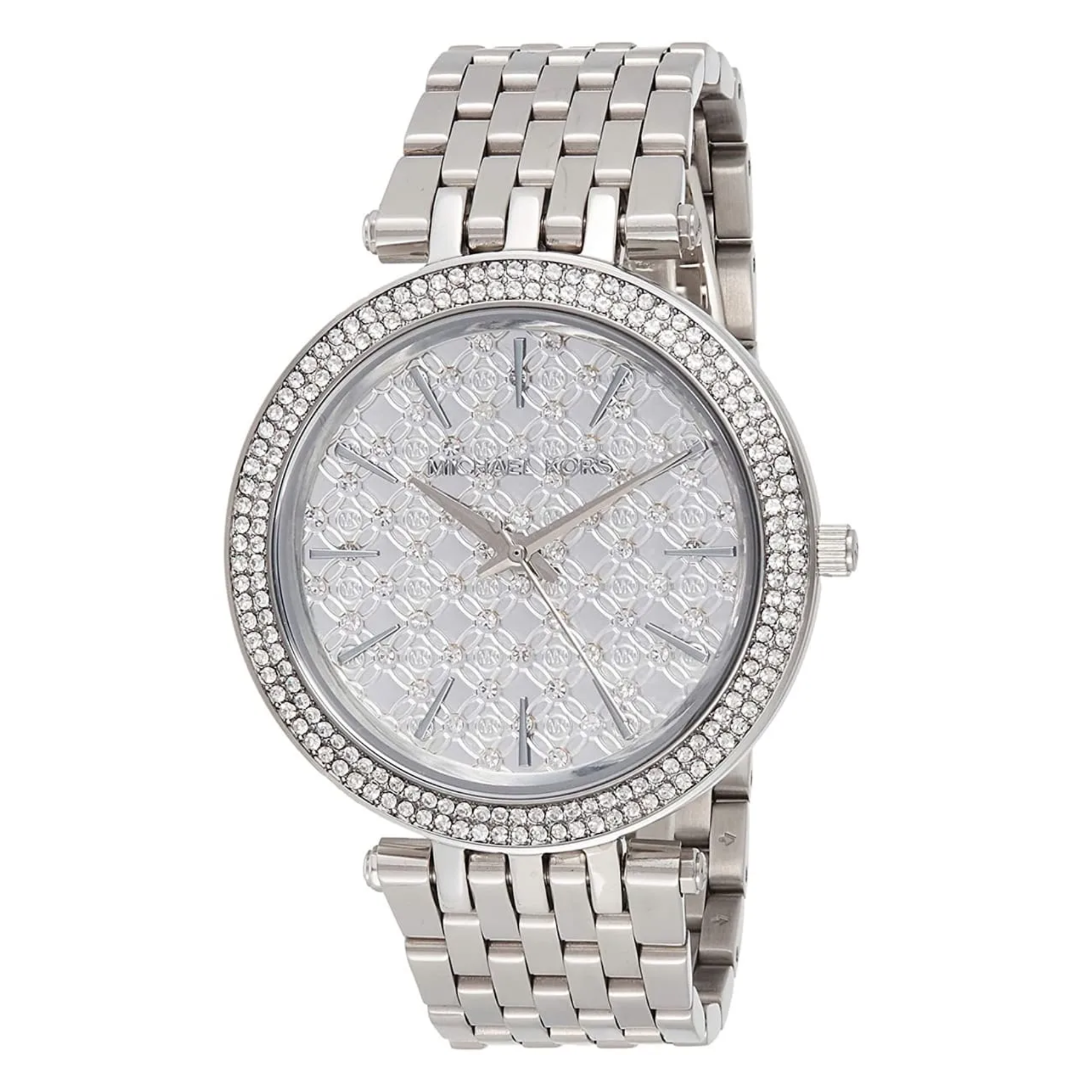 Michael Kors Darci MK3404 silver watch front product view
