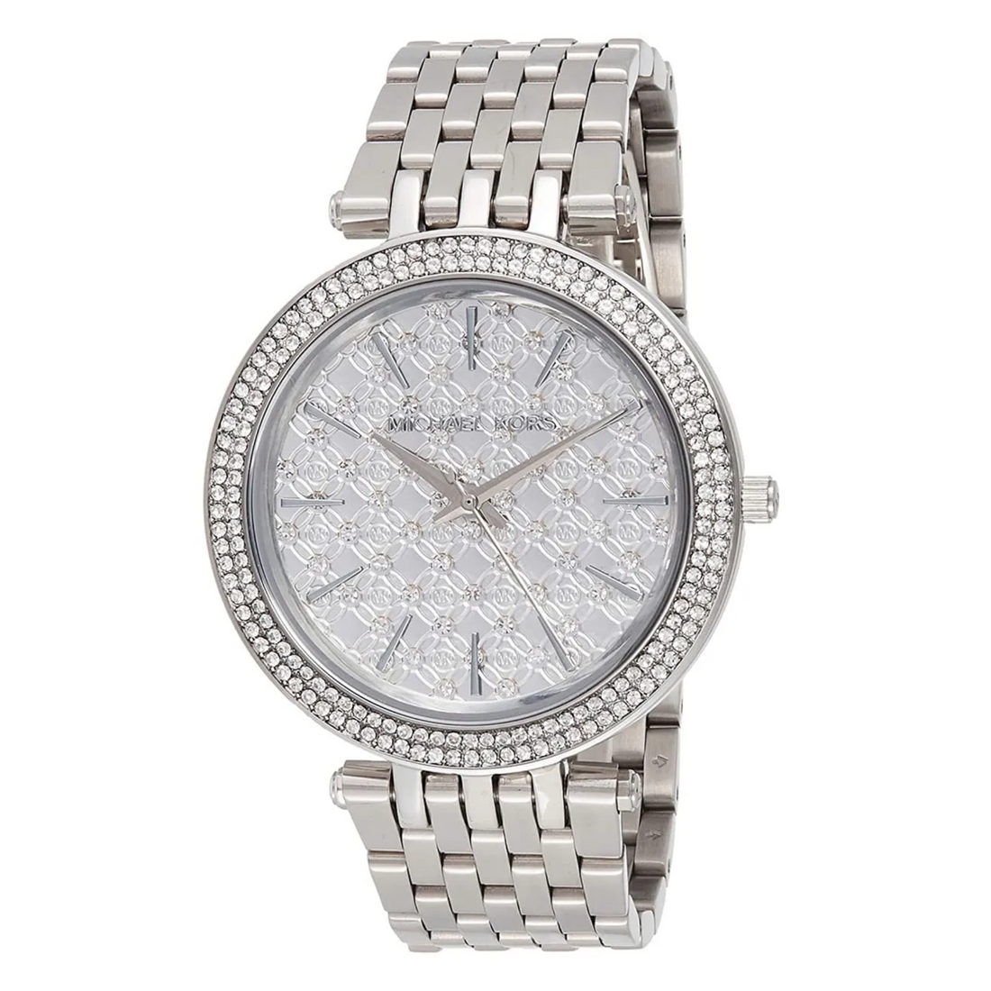 Michael Kors Darci MK3404 silver watch front product view