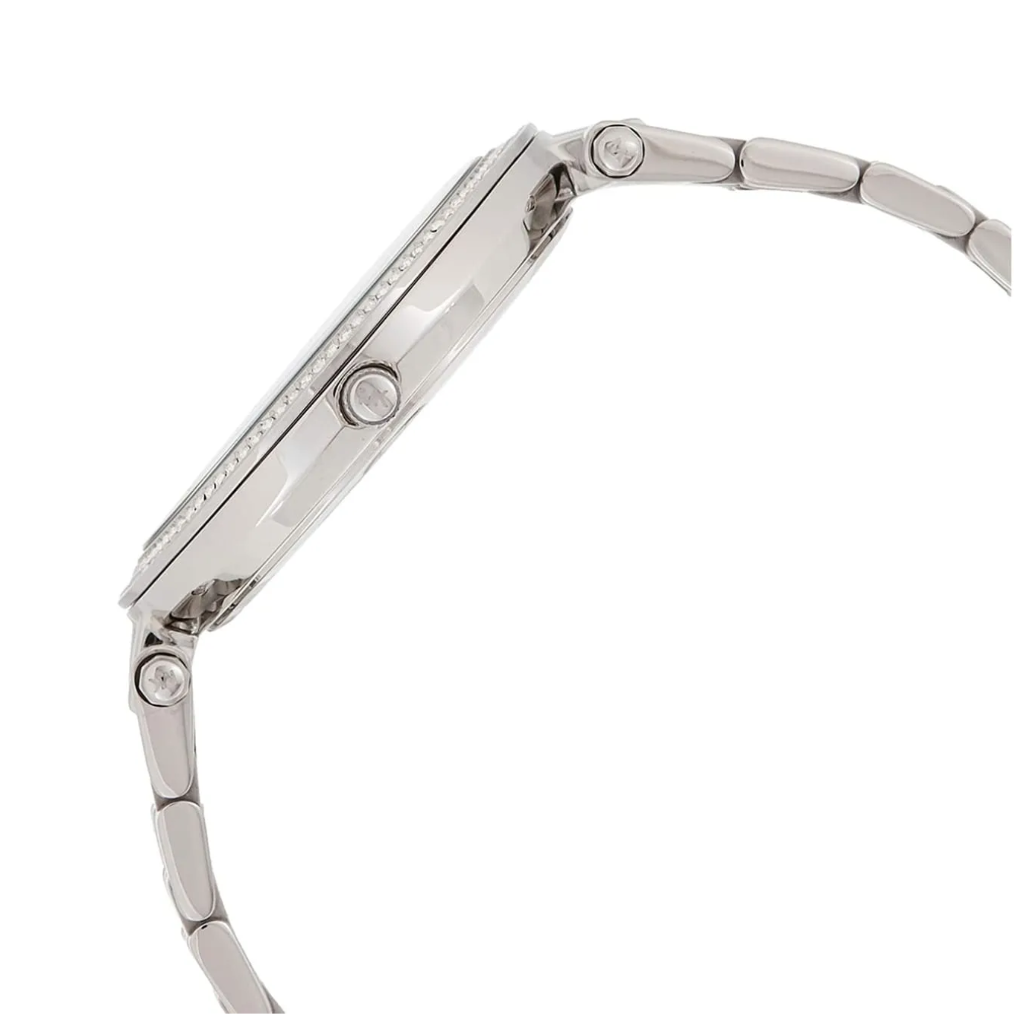 Michael Kors Darci MK3404 stainless steel watch case side view
