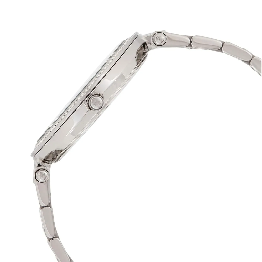 Michael Kors Darci MK3404 stainless steel watch case side view