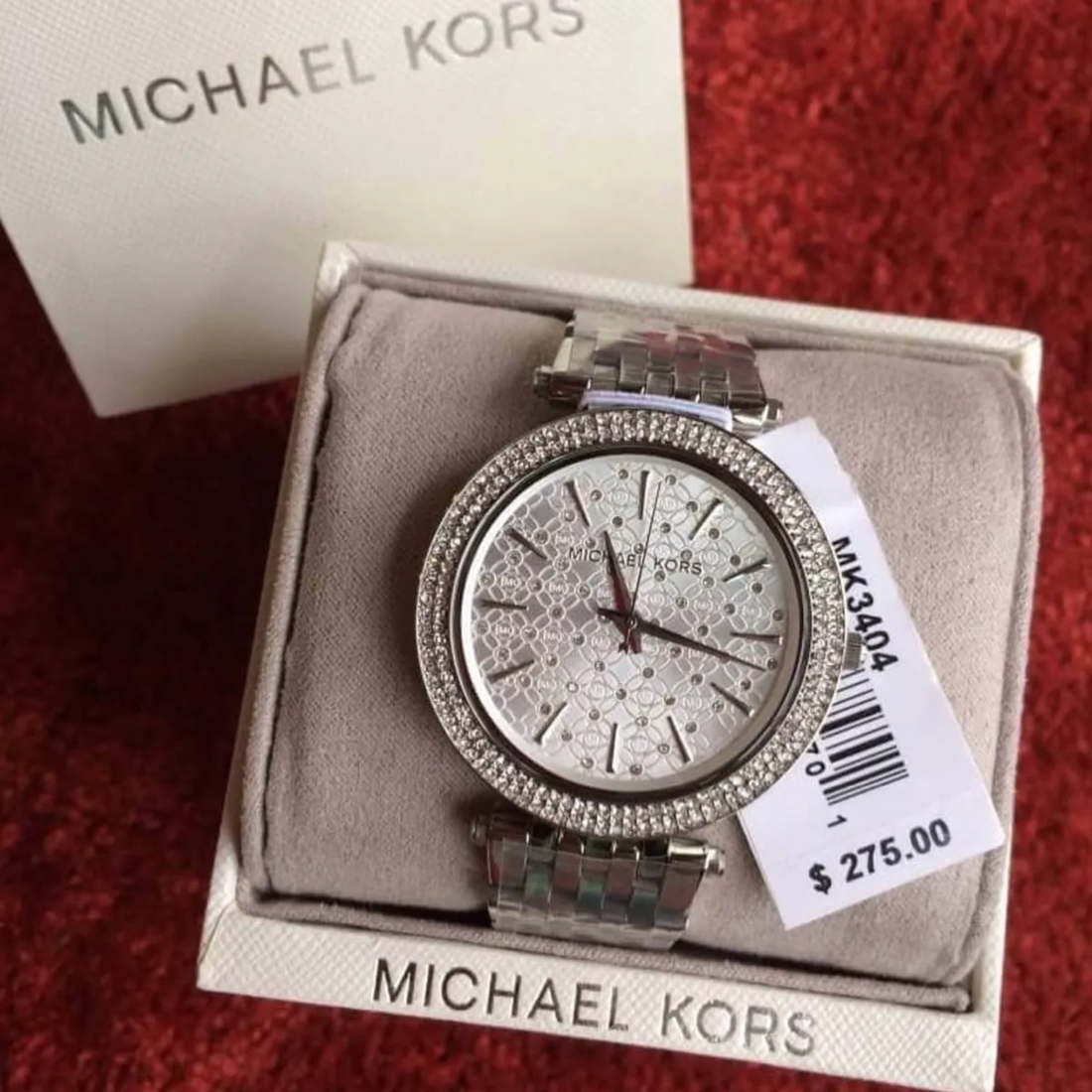 Michael Kors Darci MK3404 watch with Michael Kors box and model tag