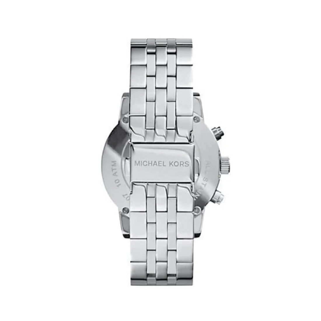 Michael Kors MK5021 stainless steel bracelet and clasp rear view