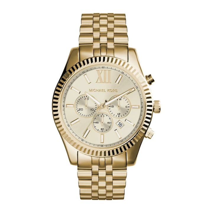 Michael Kors Lexington MK8281 gold-tone chronograph front view