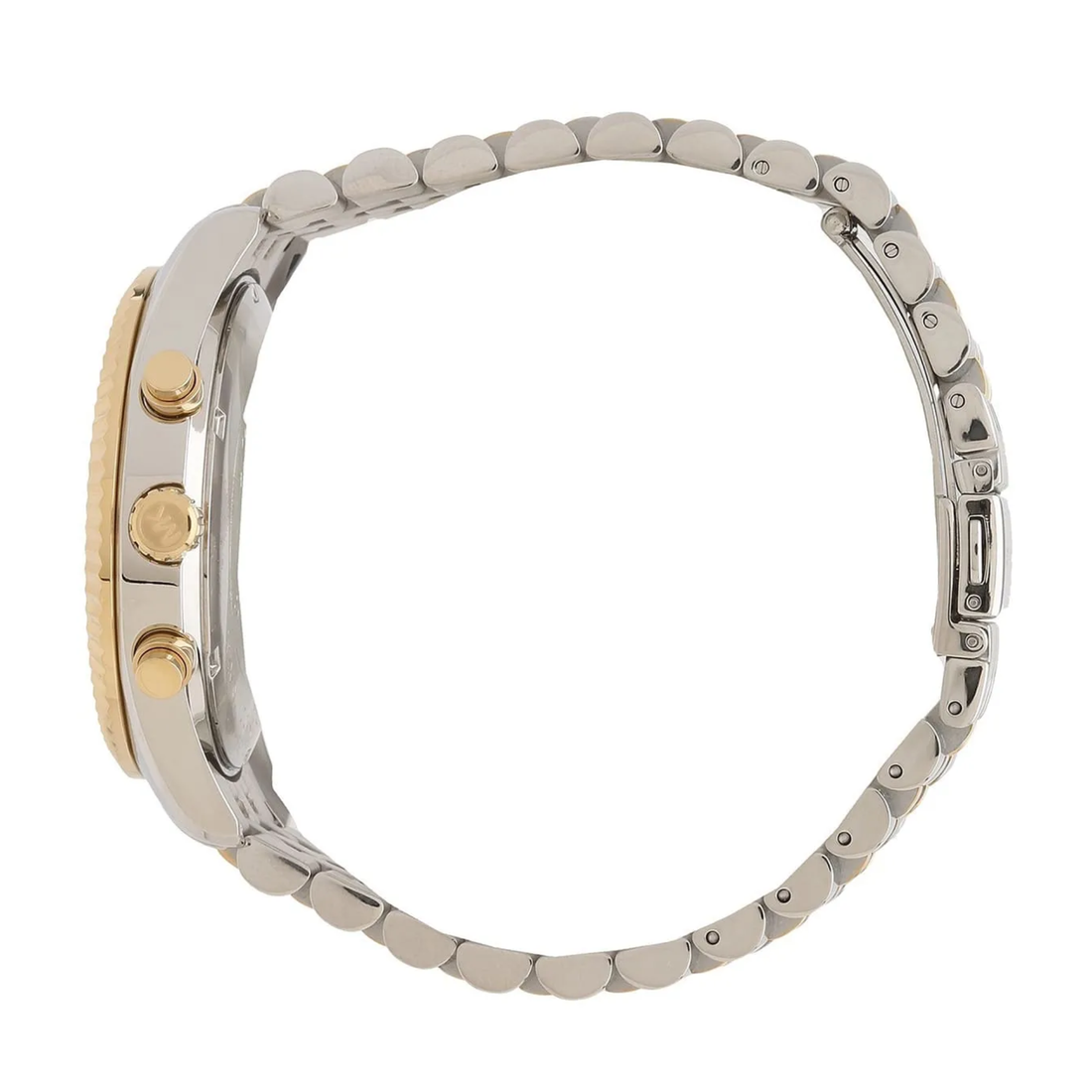 Michael Kors Lexington MK8344 side profile with crown and chronograph pushers