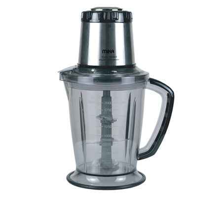 MIKA Multi Chopper 5 in 1, 400W, 2L Unbreakable Jar, 2 Speed, Grey & SS MCH151GR - Red Rhino