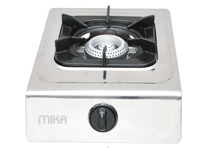 Mika Gas Stove, Stainless Steel, Single Burner, Inox (MGS2201), product view
