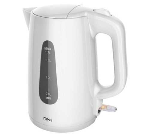 Mika Kettle, 1.7L, Plastic, 360Âº  Cordless ,Concealed Element, Cream White (MKT1302W), product view