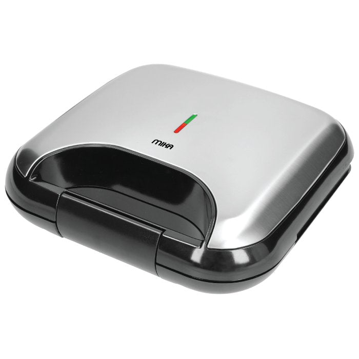 Mika Sandwich Maker, 2 Slice, 750W, Stainless Steel & Black (MSAN2102SSB), product view
