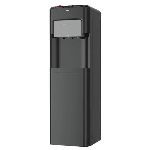Mika Water Dispenser, Standing , Hot, Normal & Electric Cooling (3 Taps), with Cabinet, Black & Grey (MWD2307BG), product view