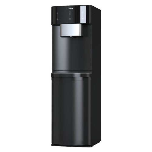 Mika Water Dispenser, Standing, With Sensor Taps , Bottom Load, Hot & Cold, Compressor Cooling, Black & Silver (MWDB2903BL), product view