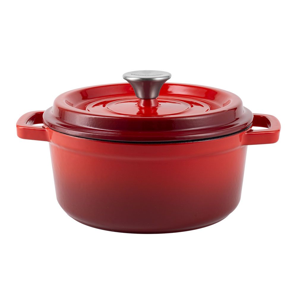 Enameled Cast Iron Pot - 26 CM Dutch Oven Red- HM-BA173 - Red Rhino