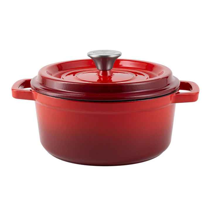Enameled Cast Iron Pot - 26 CM Dutch Oven Red- HM-BA173 - Red Rhino