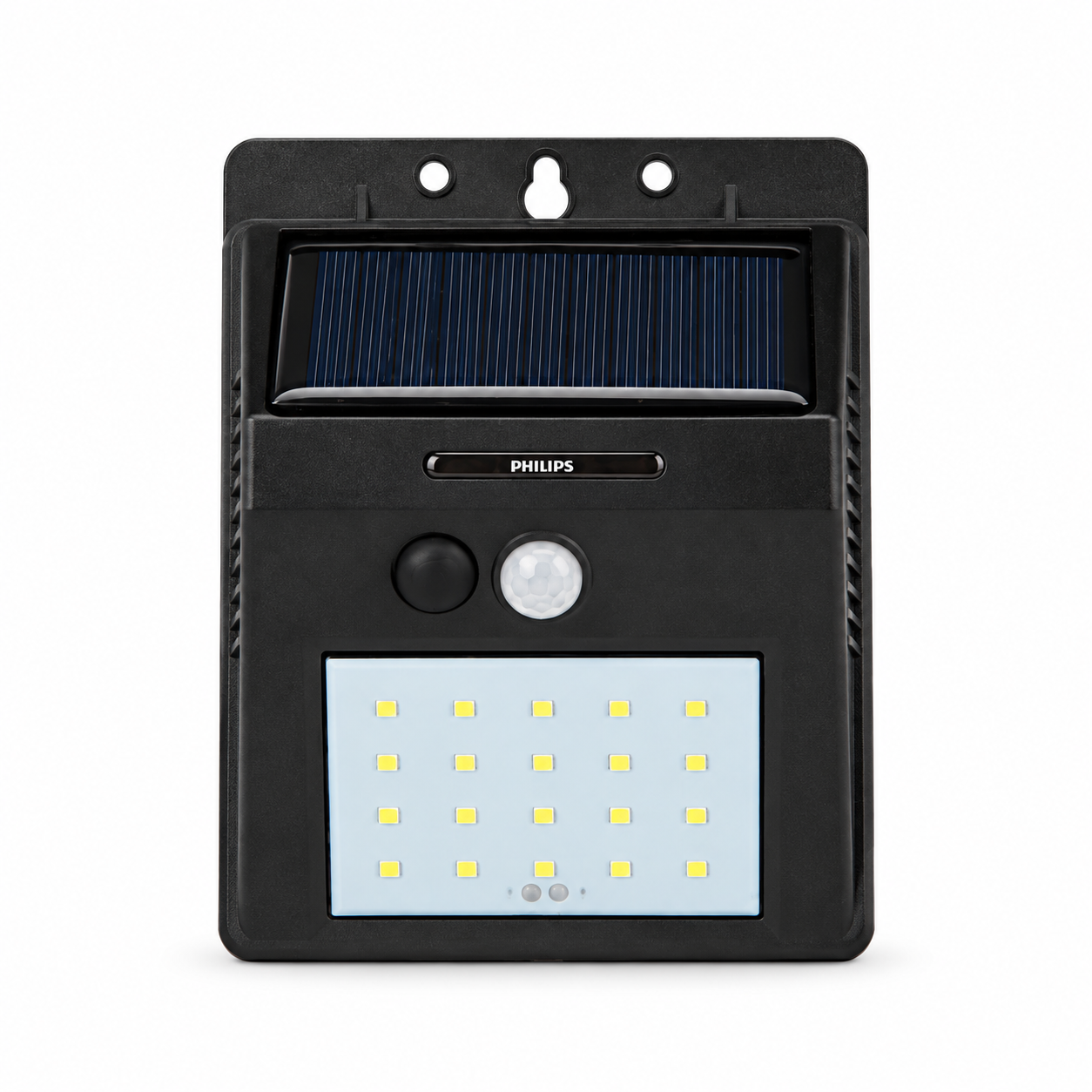 Philips BWS010 Solar LED Wall Light 0.32W 50lm 765 — AI recreation; fine physical details unverified