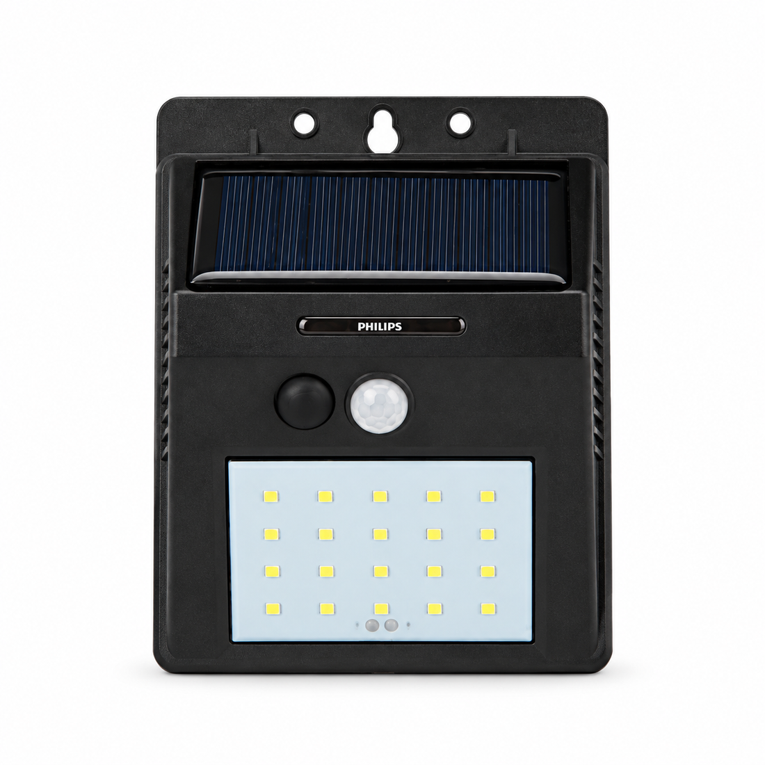 Philips BWS010 Solar LED Wall Light 0.32W 50lm 765 — AI recreation; fine physical details unverified