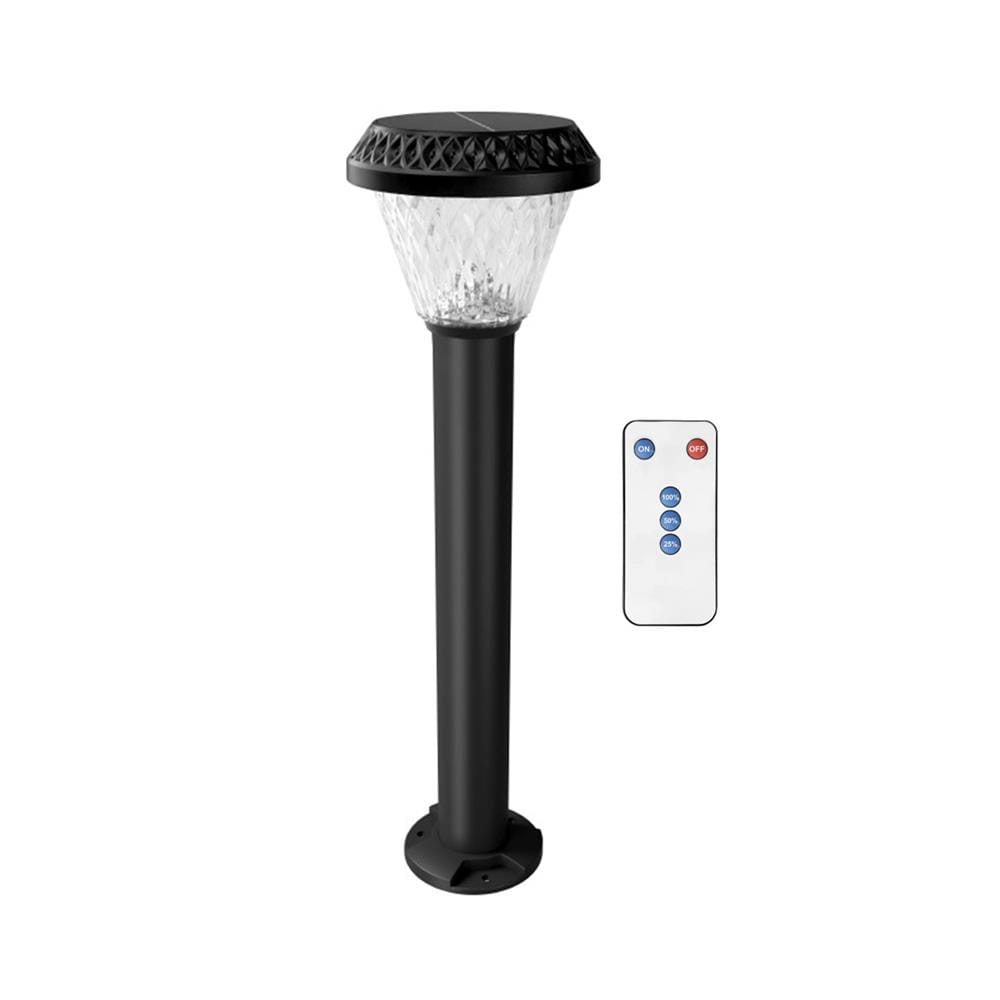 Philips BGC010 round solar bollard with fixed base and remote control