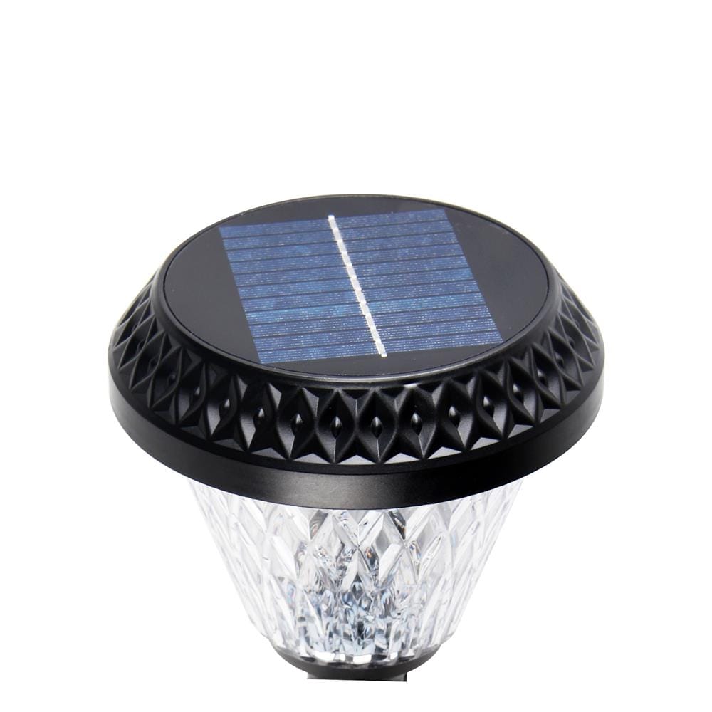 Philips BGC010 solar lamp-head close-up showing the solar panel and clear patterned diffuser