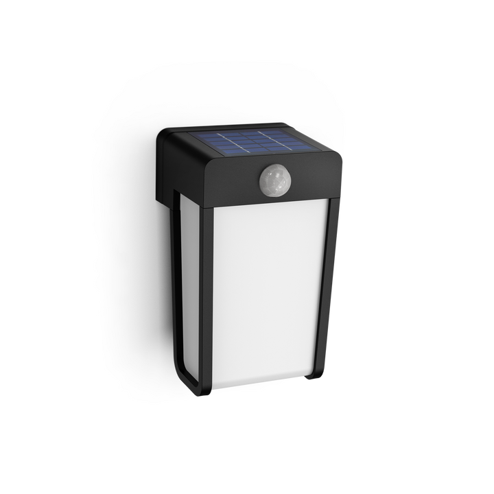 Philips Shroud SR Solar LED Wall Light FR 2.3W 827 IP44 — product view on a white background