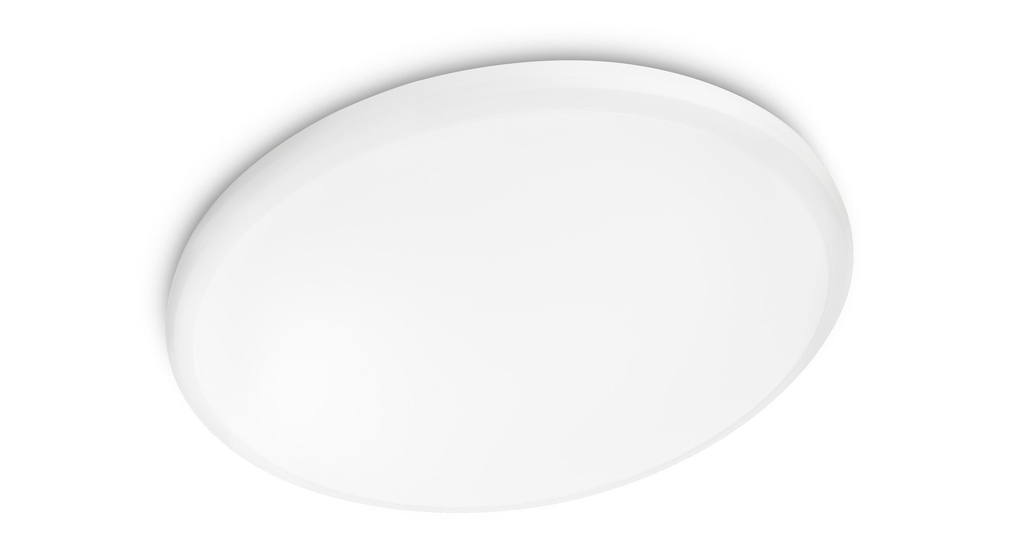 Philips Twirly round LED ceiling light viewed at an angle