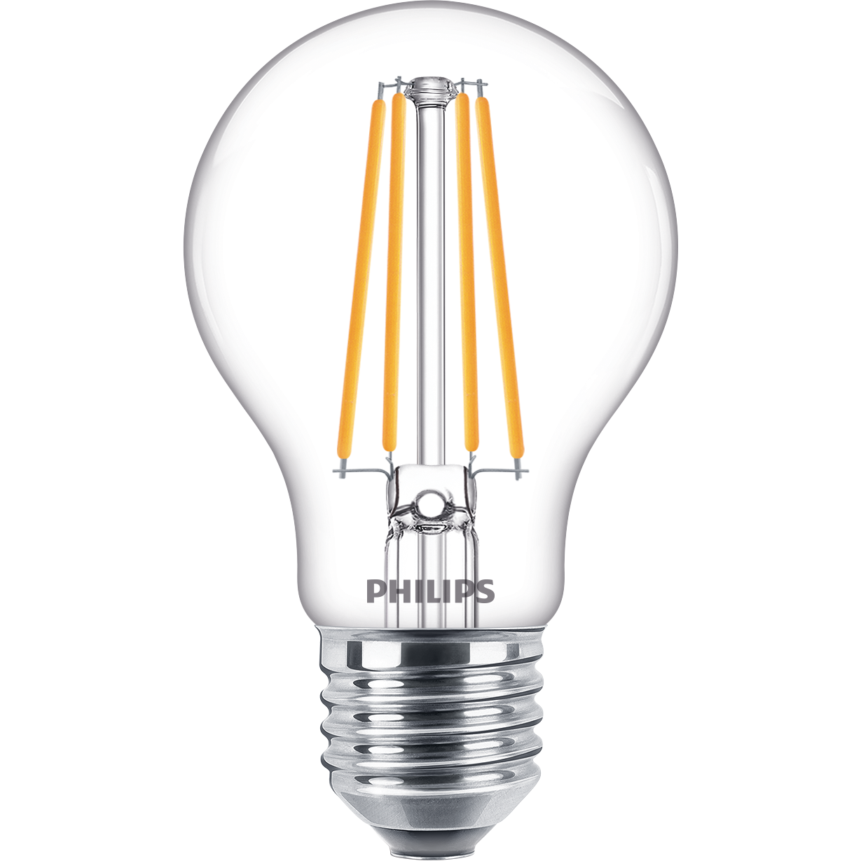 Philips LED filament Bulb 6W E27 Warm White A60 — product view on a white background