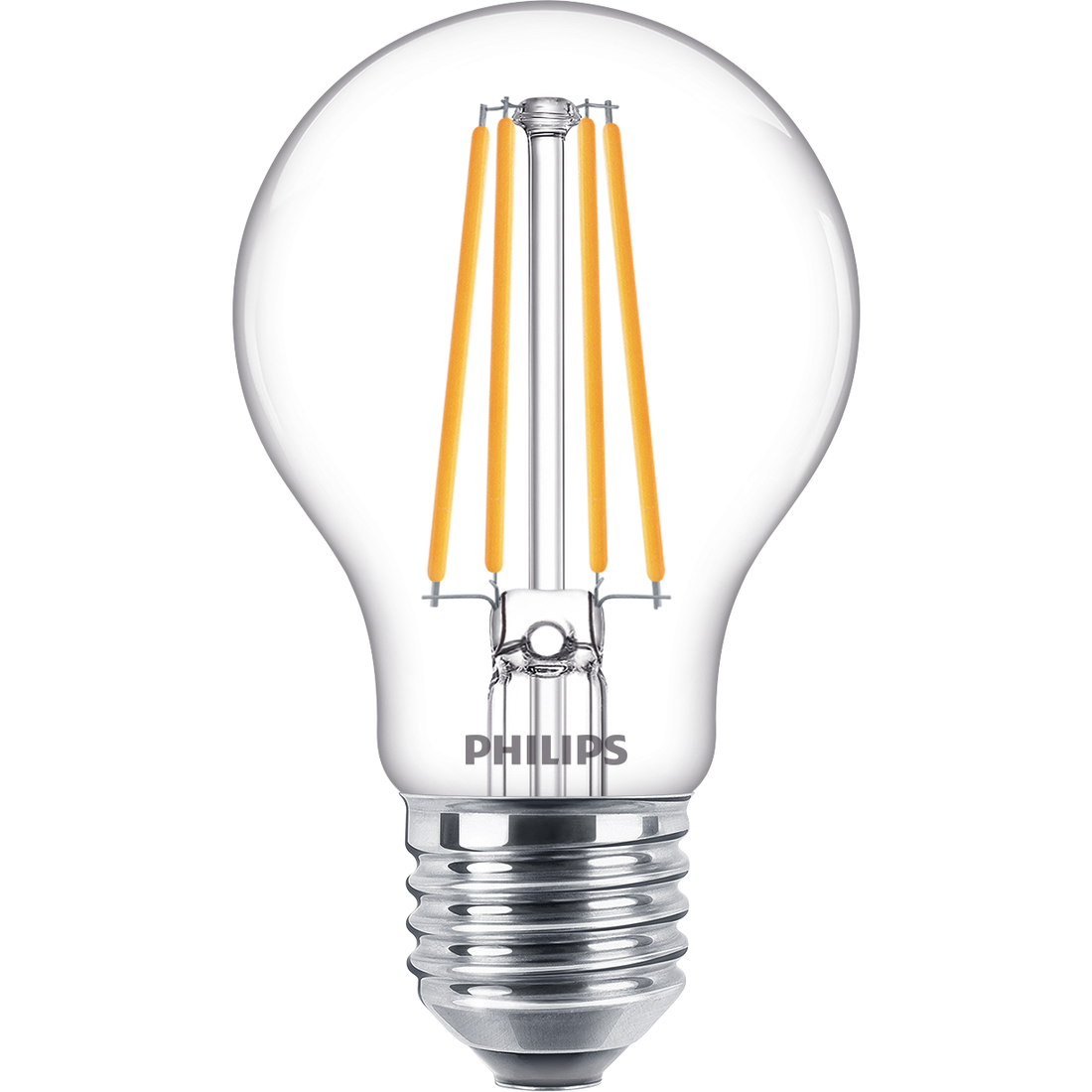 Philips LED filament Bulb 6W E27 Warm White A60 — product view on a white background