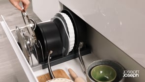 Joseph Joseph official product video: Joseph Joseph DrawerStore Expanding Cookware Organiser Grey 85167