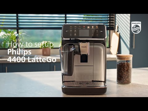 Philips official video: 4400 Series LatteGo EP4446/70, setup