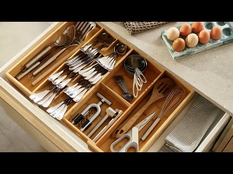 Joseph Joseph official English video: Joseph Joseph DrawerStore Bamboo Expanding Cutlery Organiser 851696