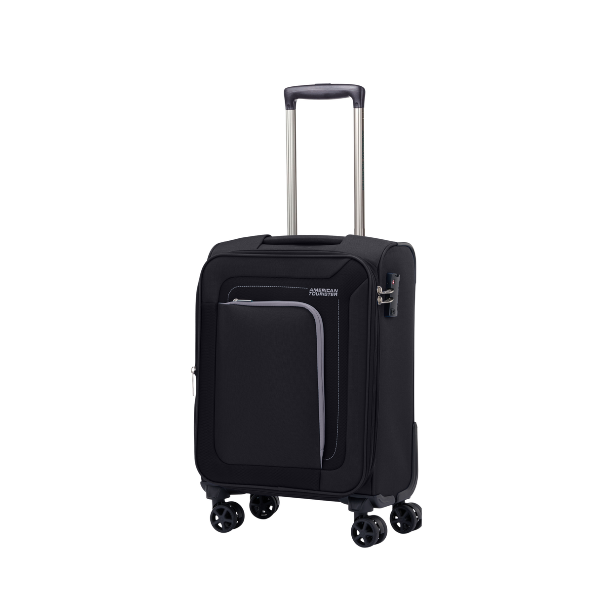 American Tourister Raya 55cm Black softside cabin suitcase