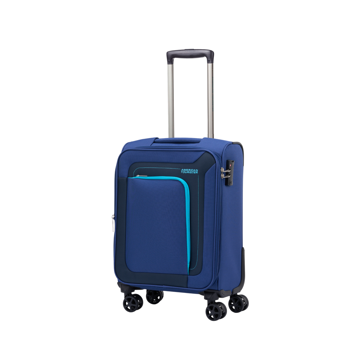 American Tourister Raya 55cm Blue softside cabin suitcase