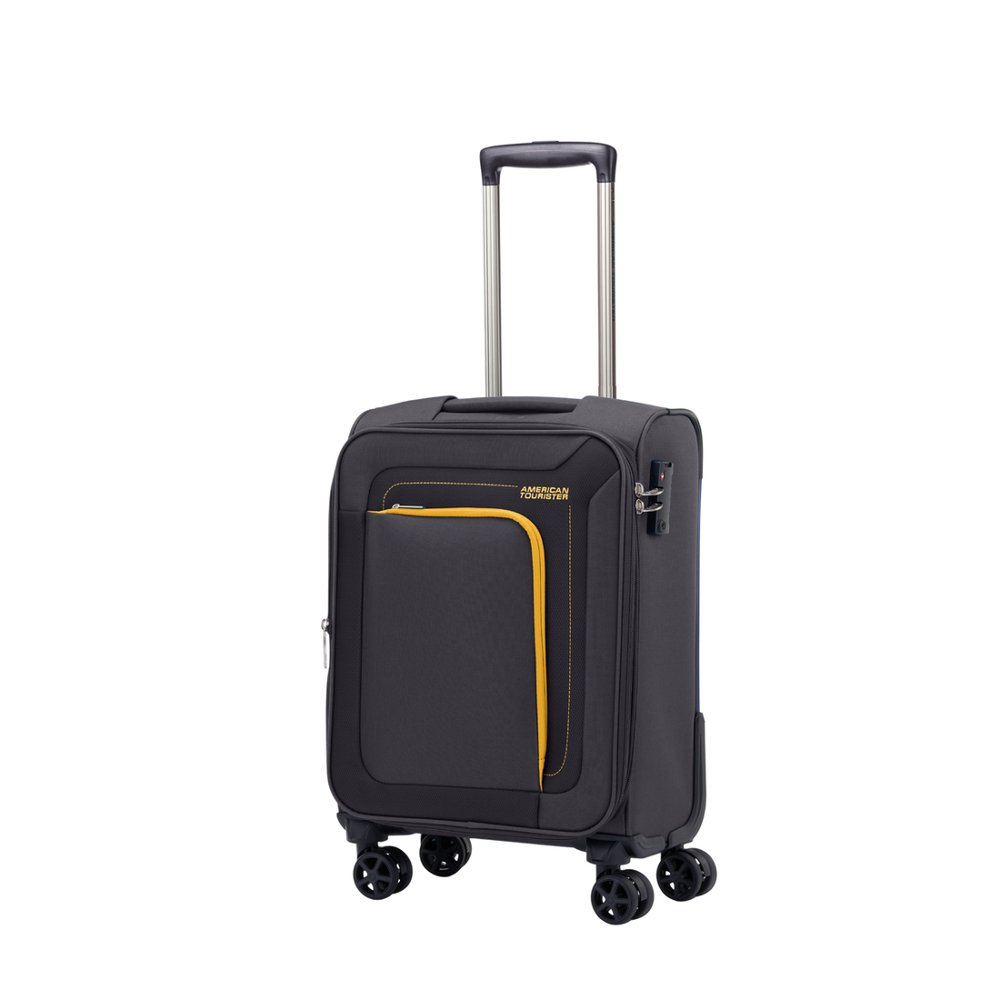 American Tourister Raya 55cm Grey softside cabin suitcase